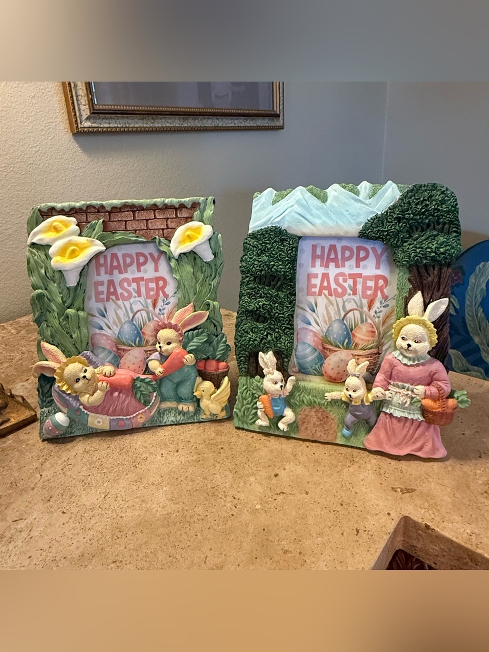 Easter Bunny Picture Frames - Set of 2